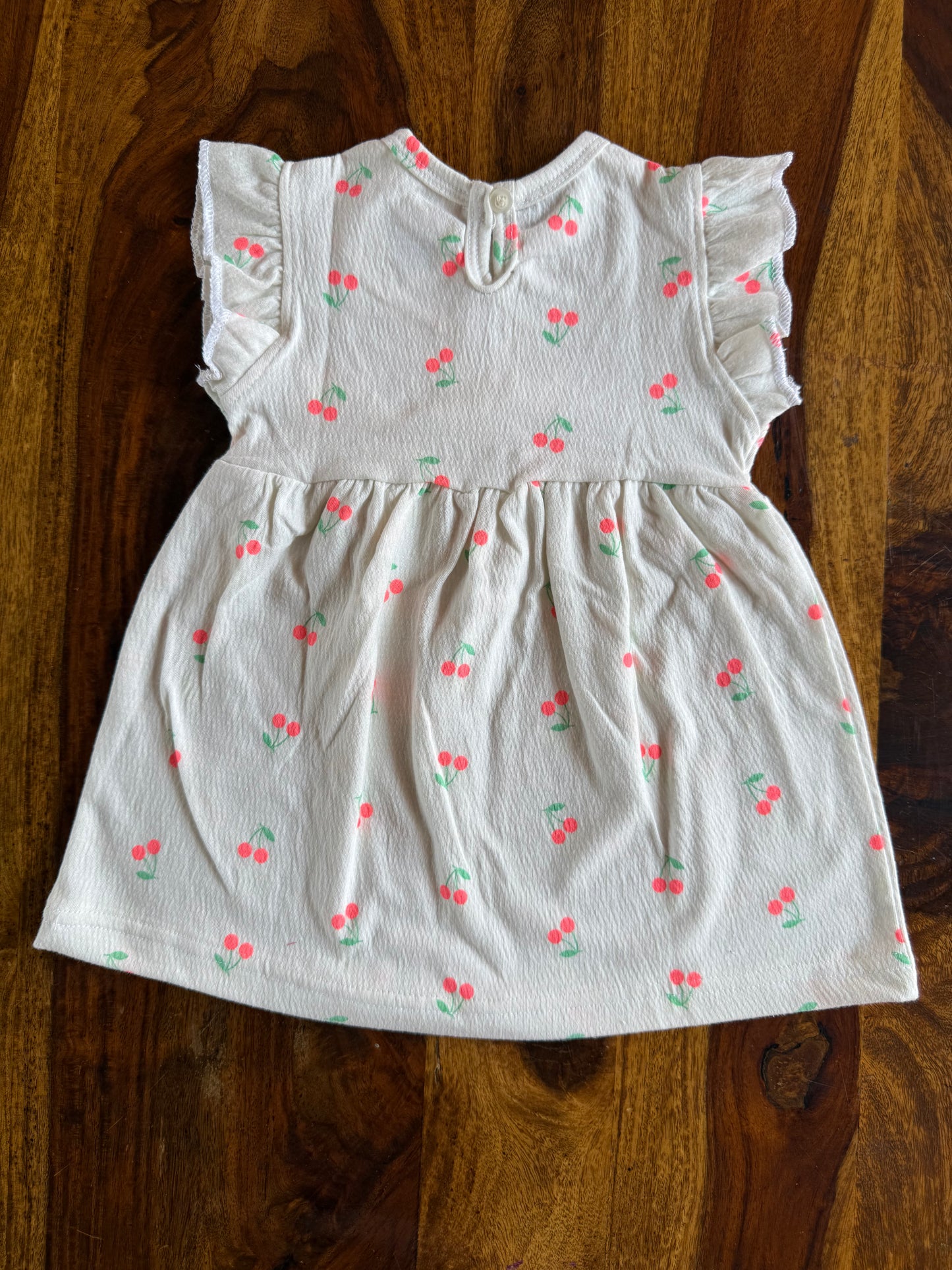 Cotton Flutter Sleeve Frock