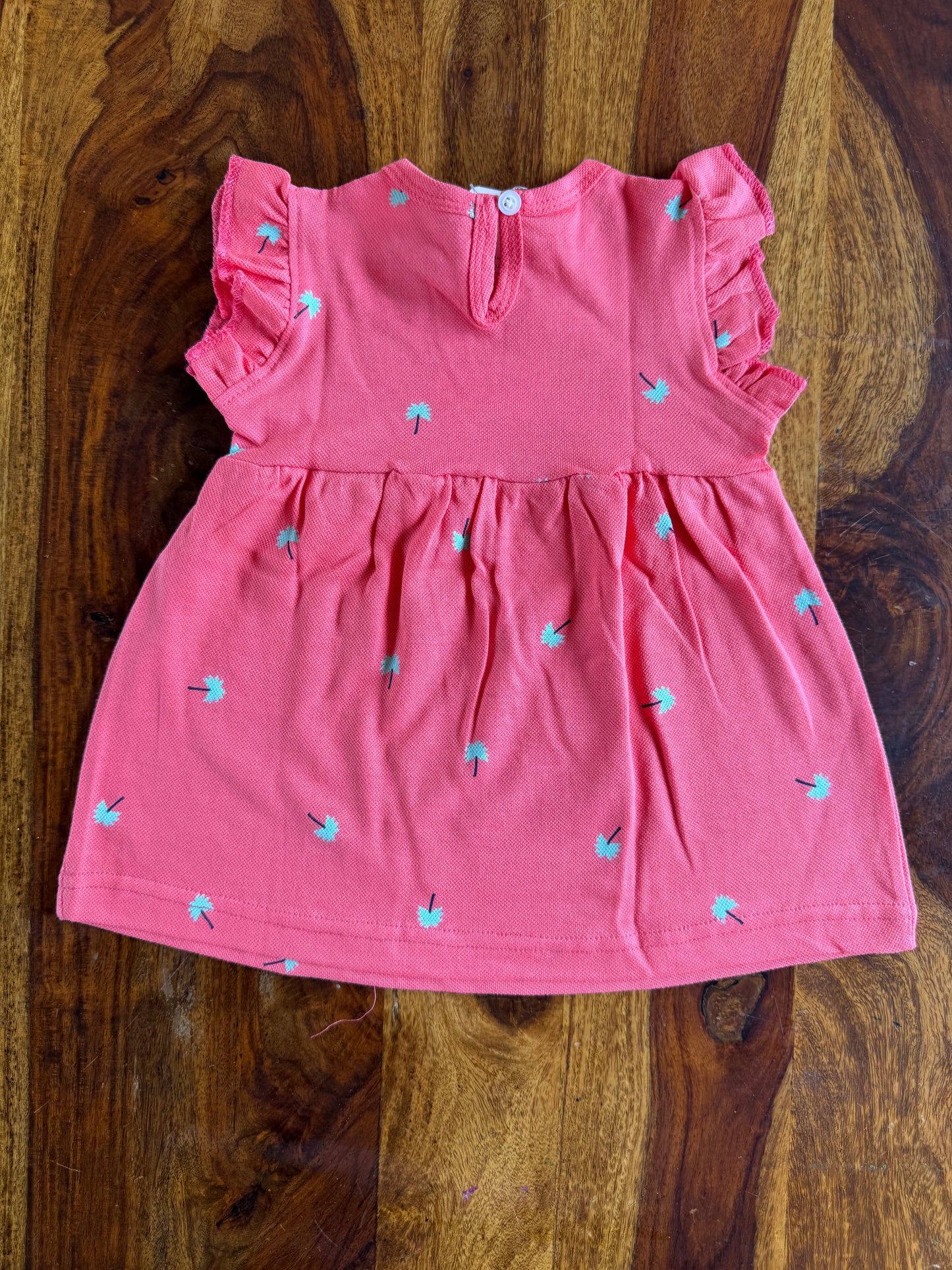 Cotton Flutter Sleeve Frock