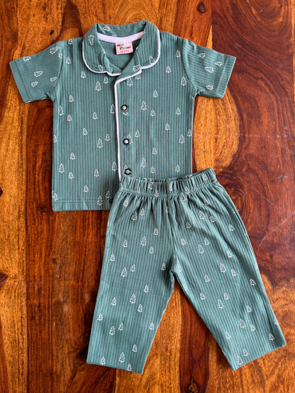 Cotton Half Sleeve Night Suits