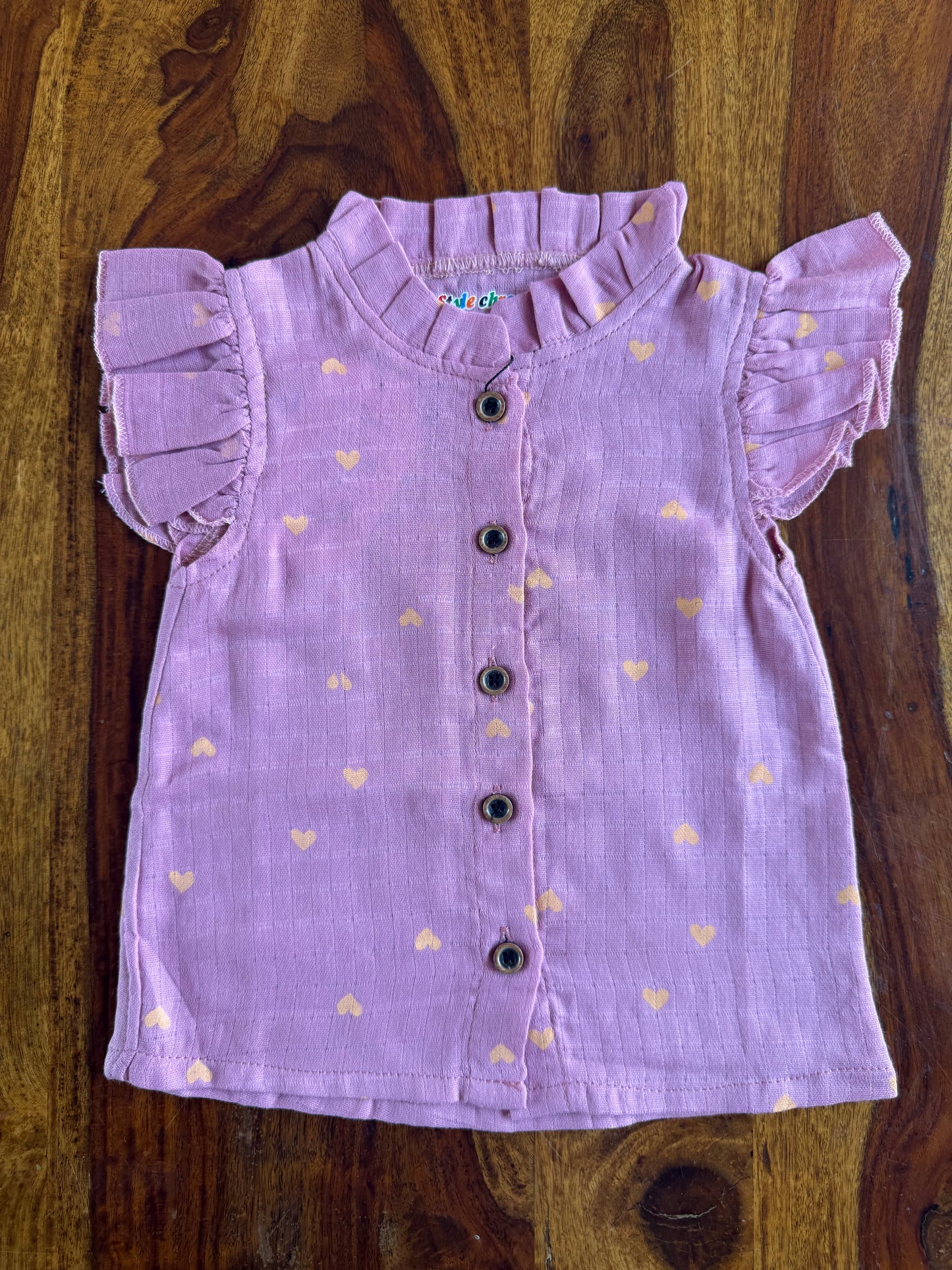Muslin Frill Top with Palazzo Pant set