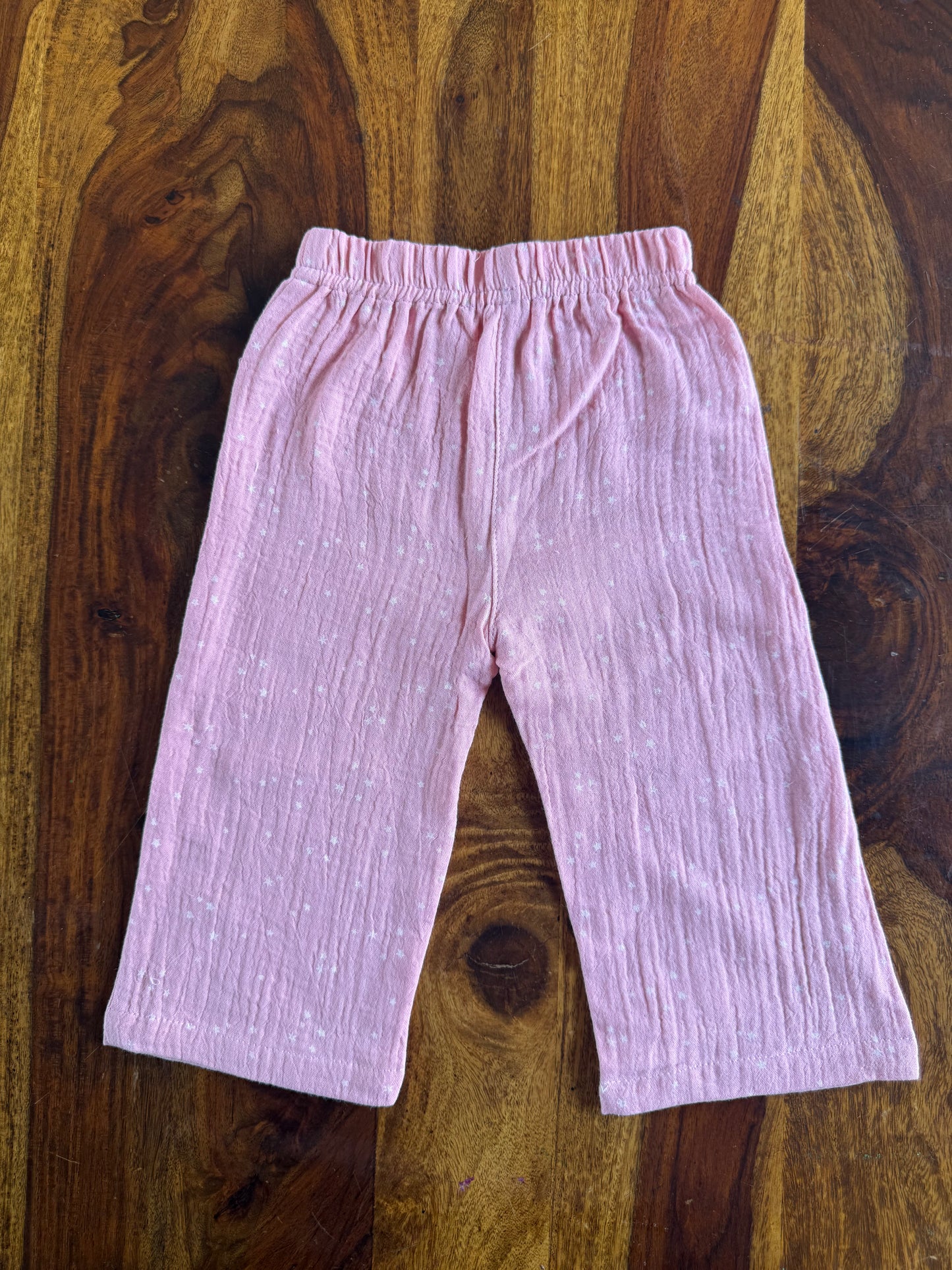 Muslin Frill Top with Palazzo Pant set