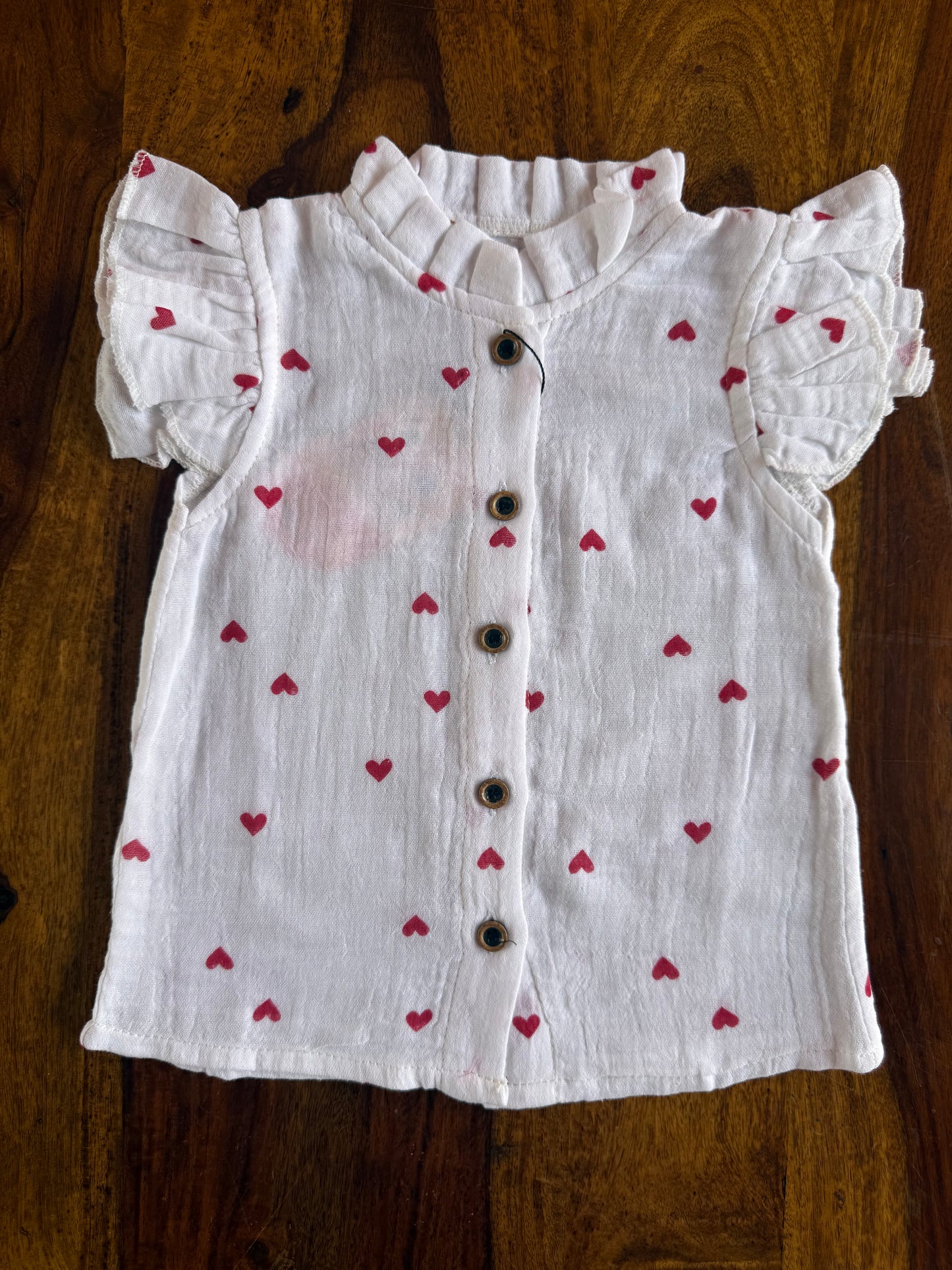 Muslin Frill Top with Palazzo Pant set