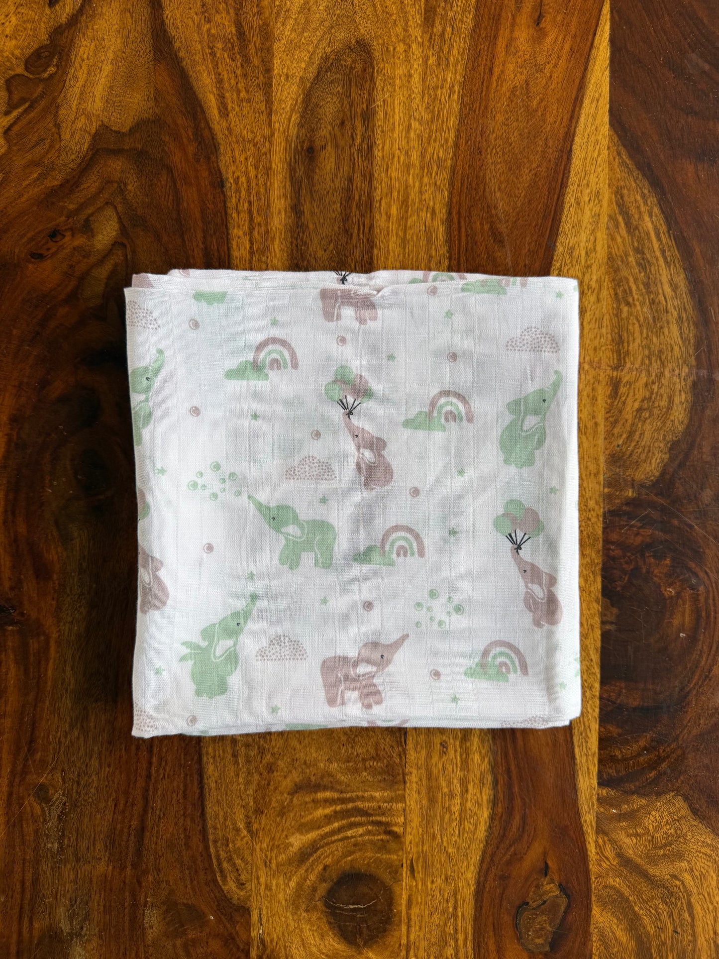 Pure Organic Muslin Swaddle 100 * 100 cm