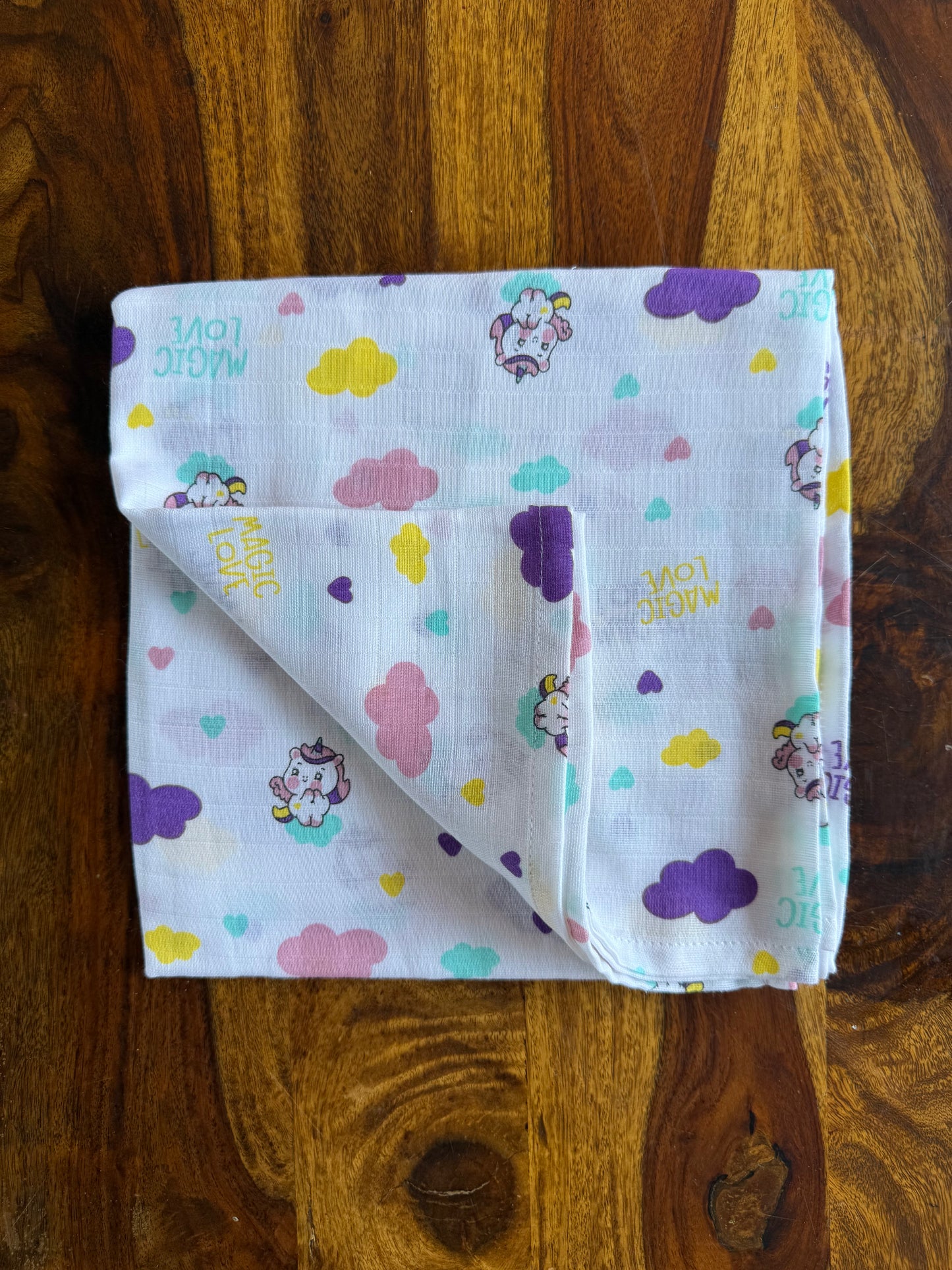 Pure Organic Muslin Swaddle 100 * 100 cm