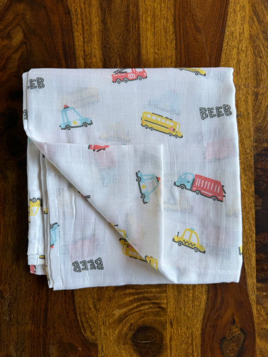 Pure Organic Muslin Swaddle 100 * 100 cm