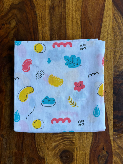 Pure Organic Muslin Swaddle 100 * 100 cm