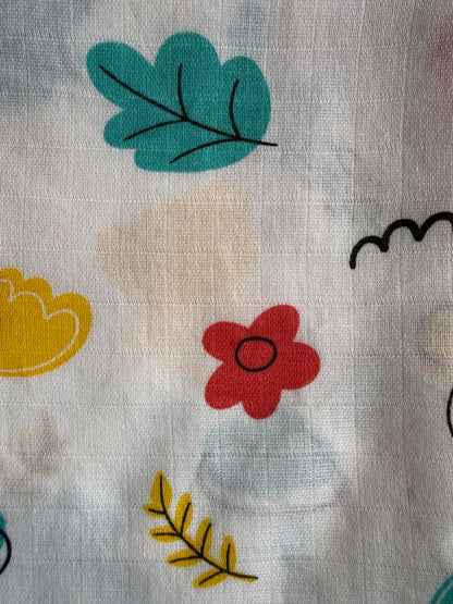 Pure Organic Muslin Swaddle 100 * 100 cm