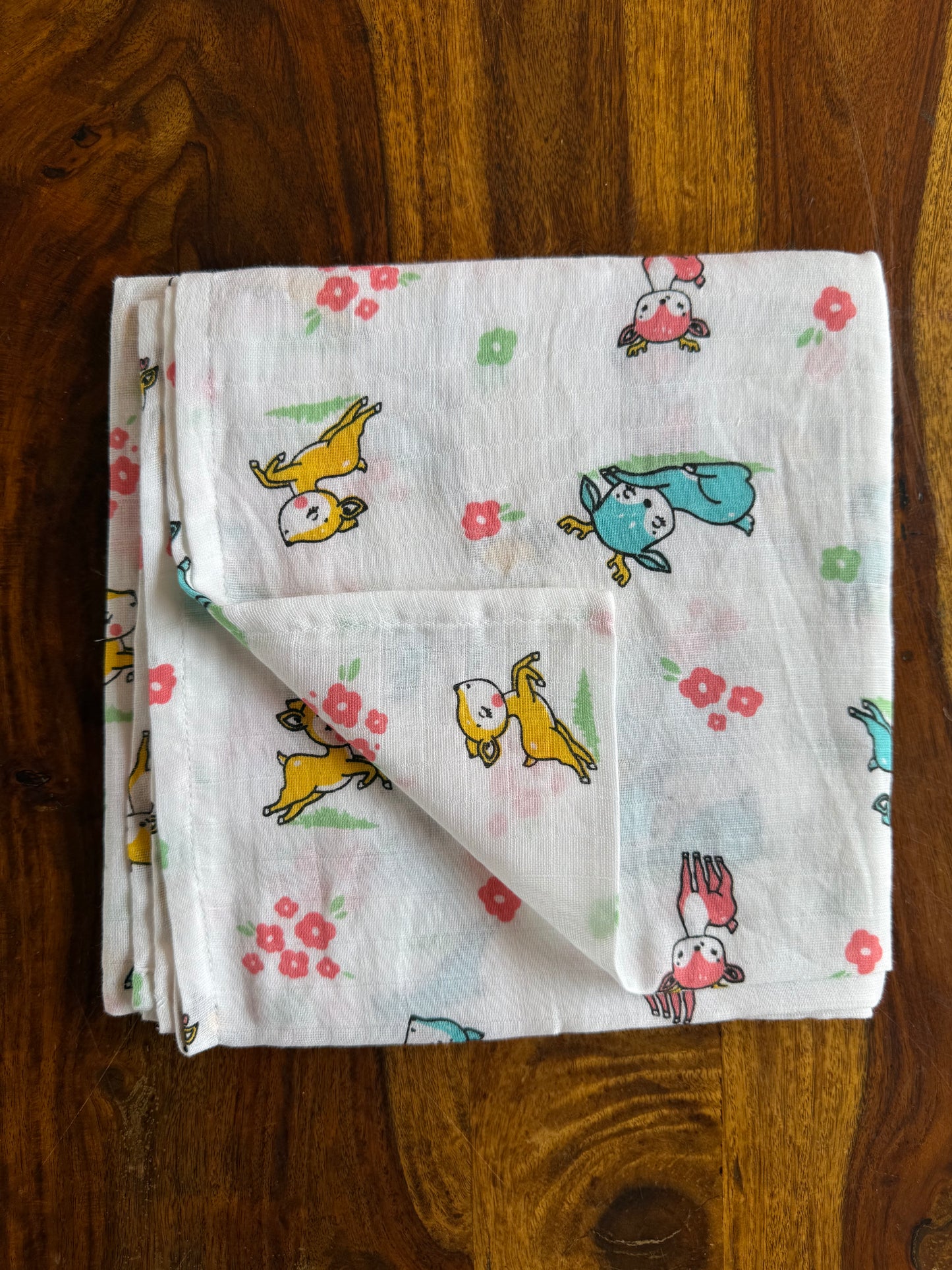 Pure Organic Muslin Swaddle 100 * 100 cm