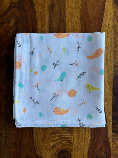 Pure Organic Muslin Swaddle 100 * 100 cm