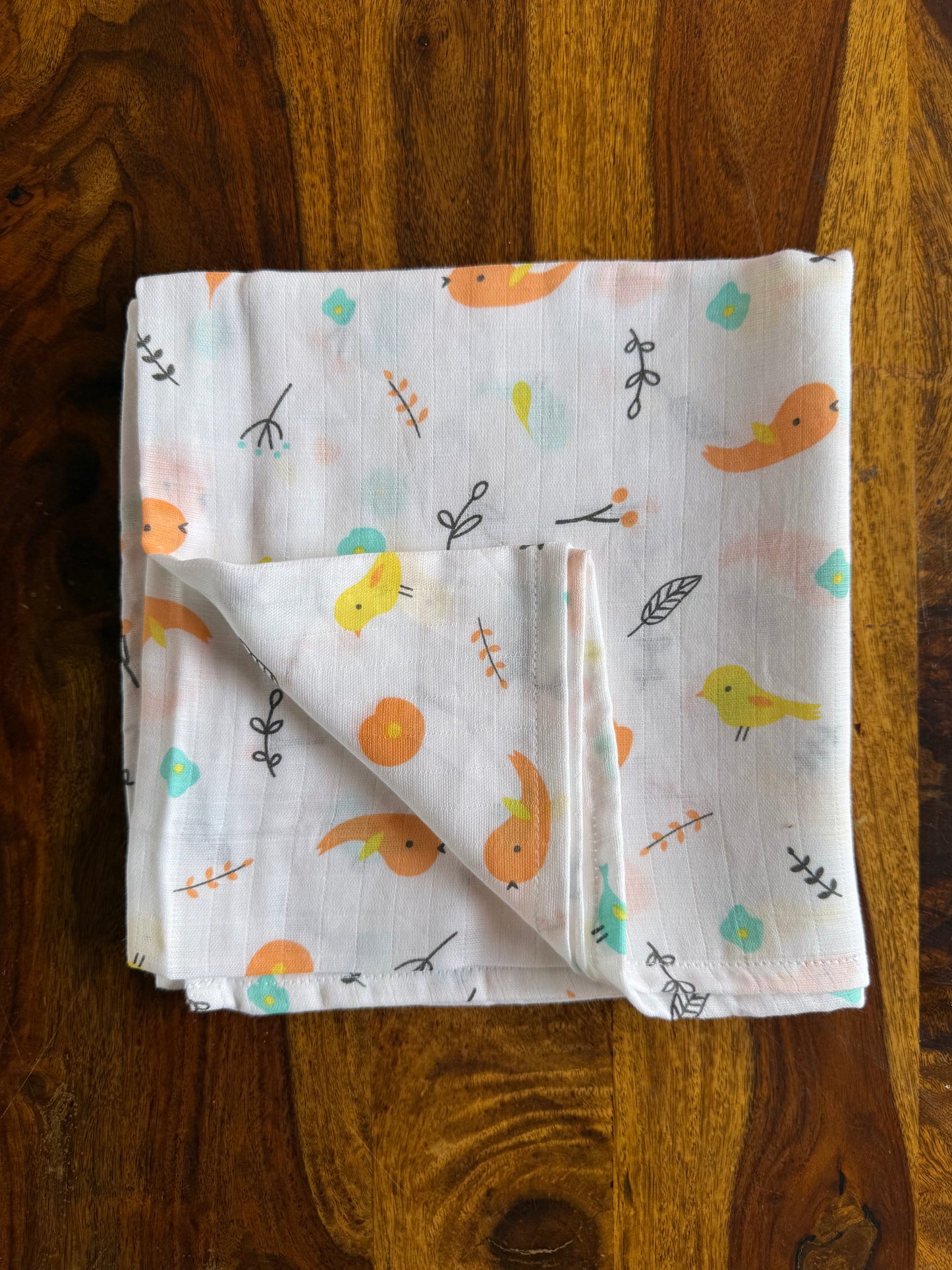 Pure Organic Muslin Swaddle 100 * 100 cm