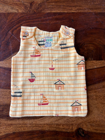 Muslin Shoulder Button Jabla Set