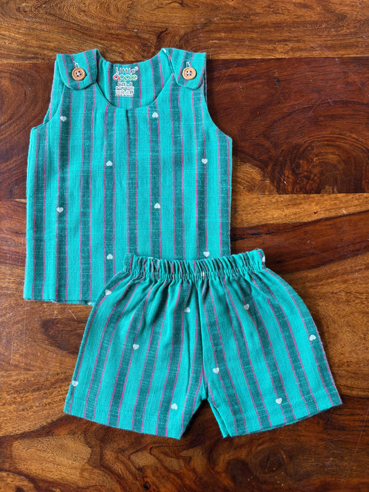 Muslin Shoulder Button Jabla Set