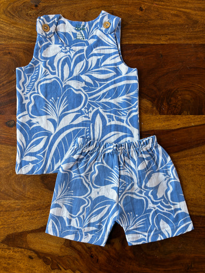 Muslin Shoulder Button Jabla Set