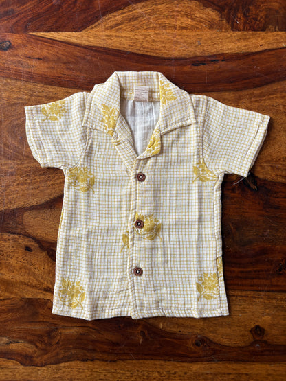 Muslin Collar Shirt & Pant Set