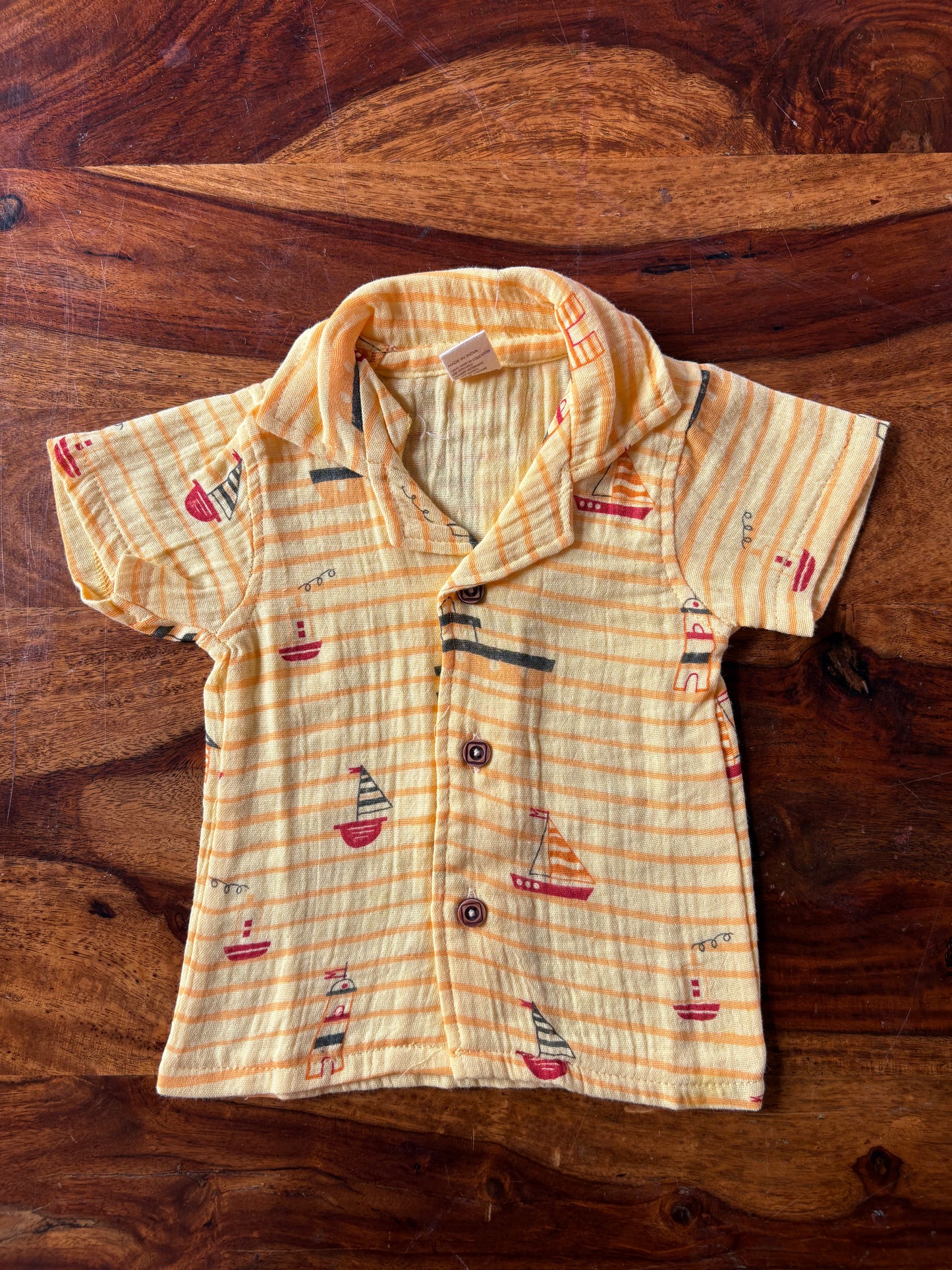 Muslin Collar Shirt & Pant Set