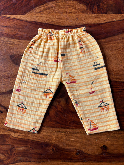 Muslin Collar Shirt & Pant Set