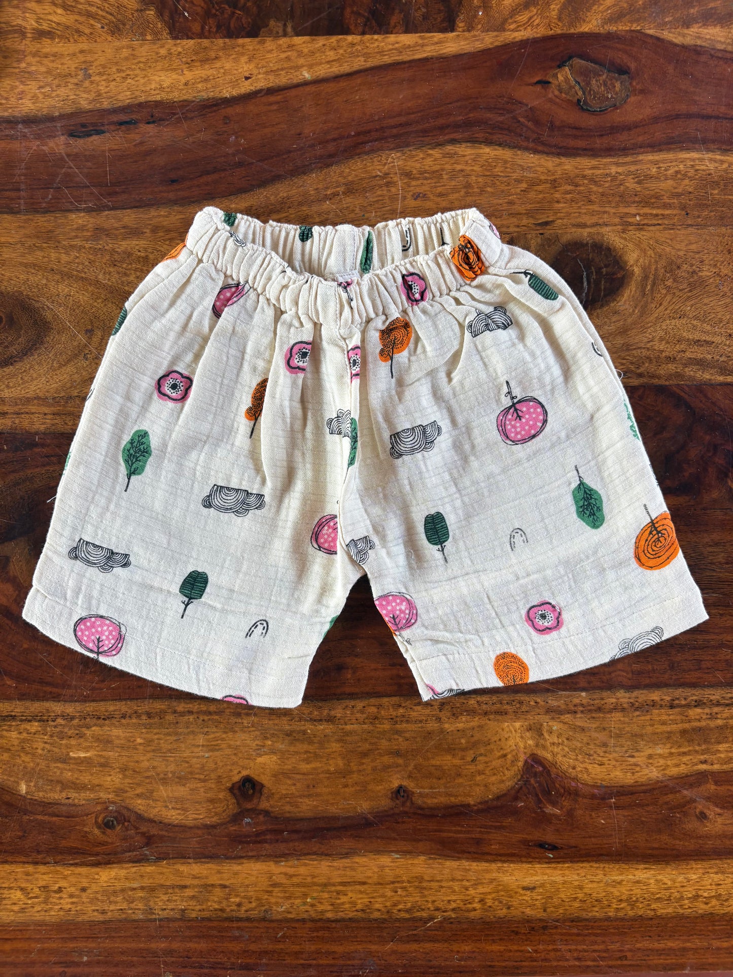 Organic Muslin Shirt & Shorts Set for Kids
