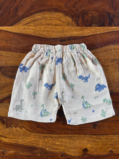 Organic Muslin Shirt & Shorts Set for Kids