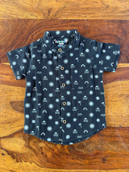 Organic Muslin Shirt & Shorts Set for Kids