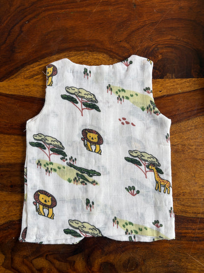 Pure Organic Muslin Cotton Jabla