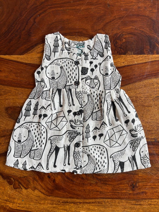 Organic Muslin Baby Frock