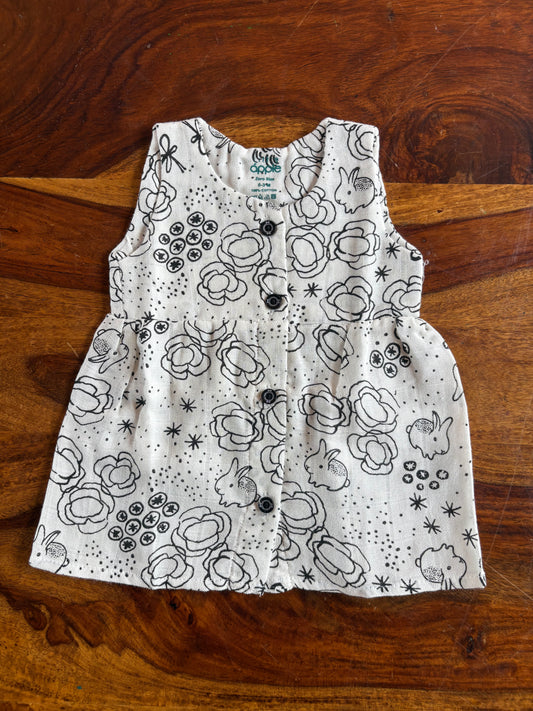Organic Muslin Baby Frock