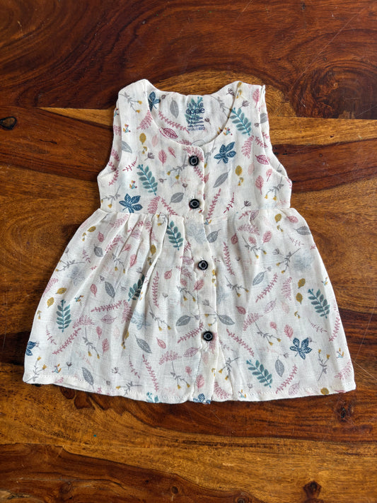 Organic Muslin Baby Frock