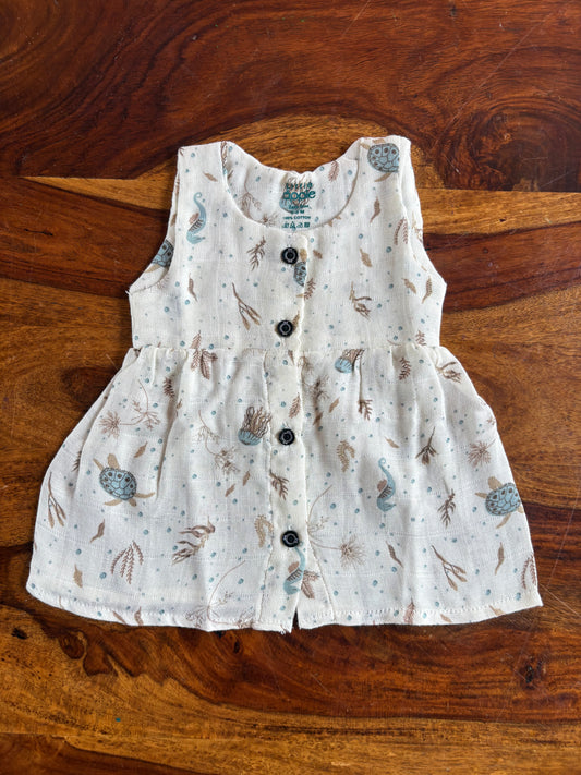 Organic Muslin Baby Frock