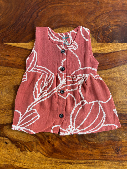 Organic Muslin Baby Frock