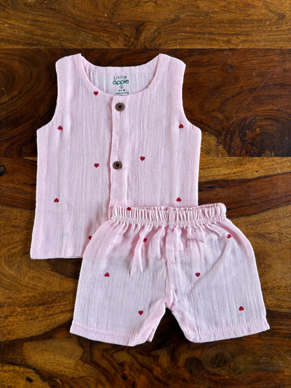 Organic Muslin Jabla with Shorts
