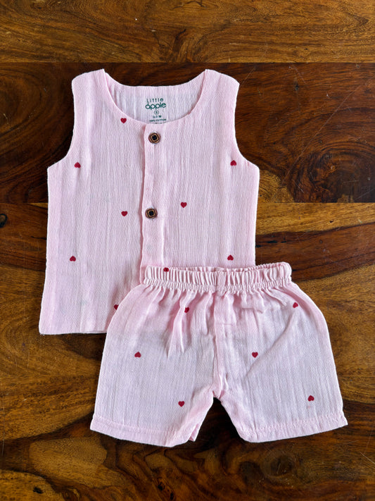 Organic Muslin Jabla with Shorts