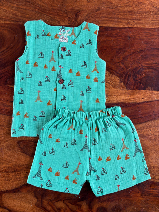 Organic Muslin Jabla with Shorts