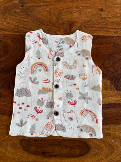 Organic Muslin Jabla with Shorts