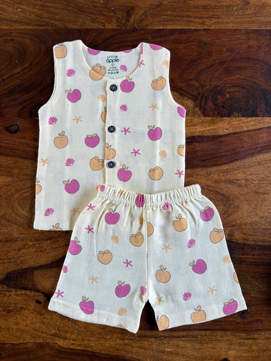 Organic Muslin Jabla with Shorts