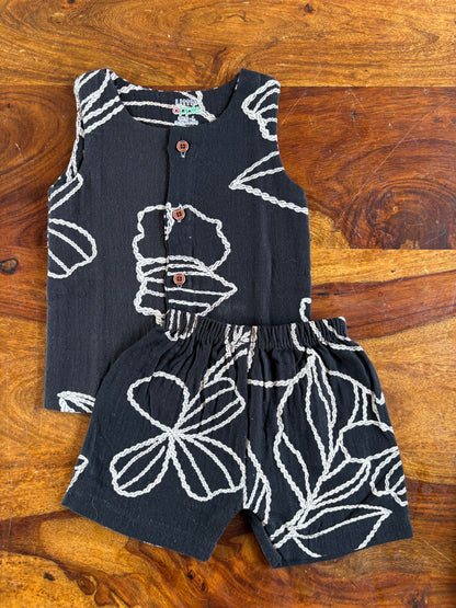 Organic Muslin Jabla with Shorts