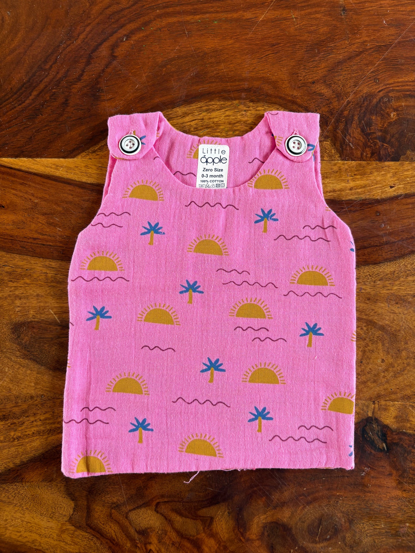 Organic Muslin Cotton Shoulder Button Jabla