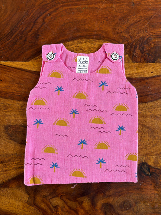 Organic Muslin Cotton Shoulder Button Jabla