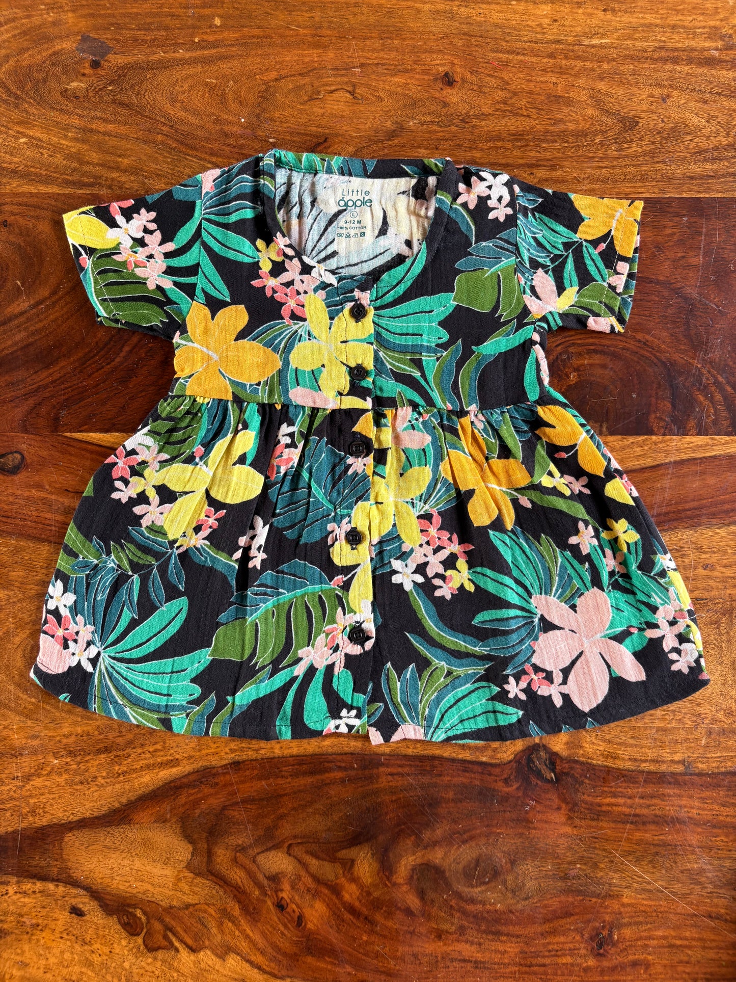 Organic Muslin Half-Sleeve Frock