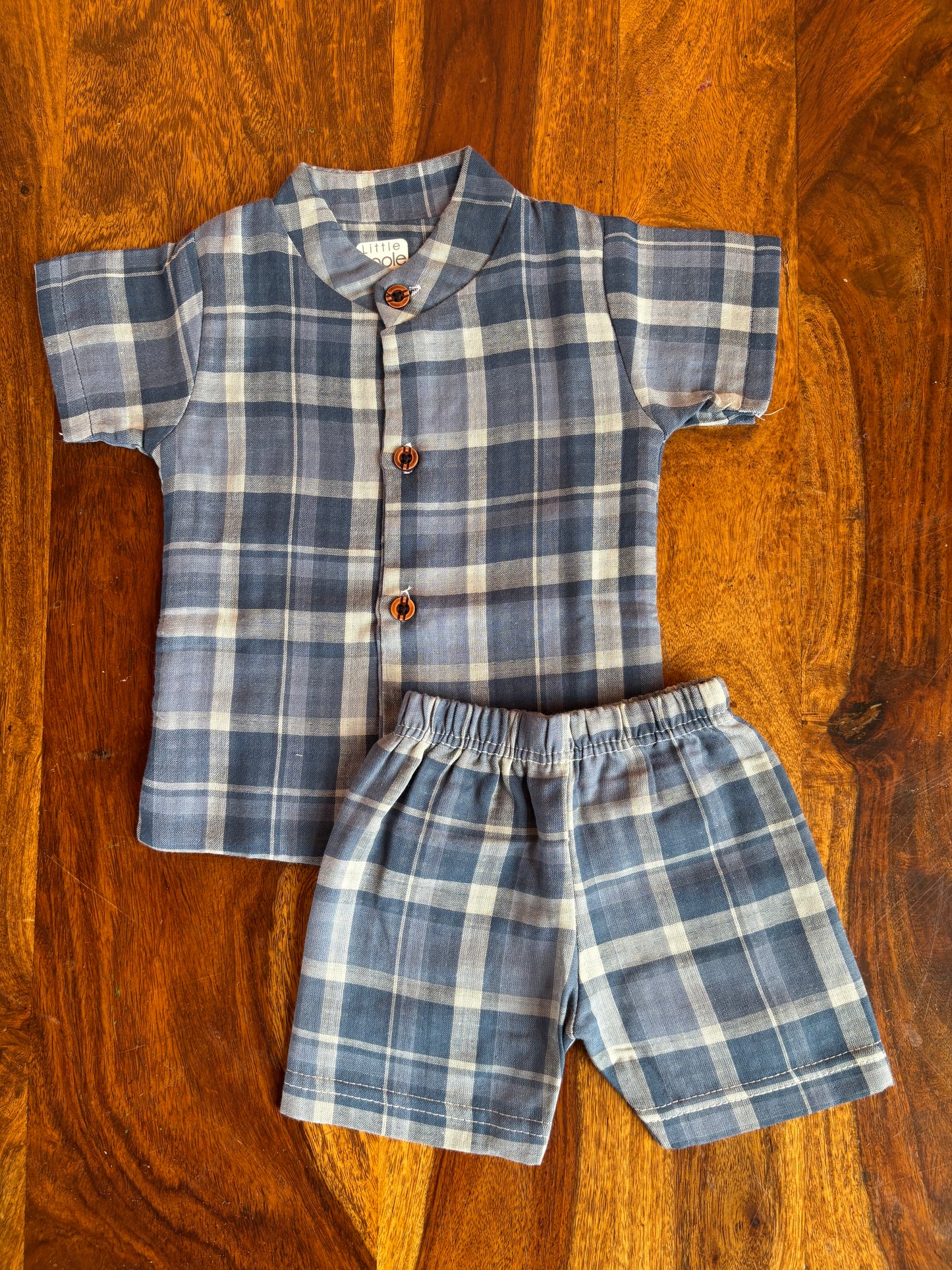 Muslin Chinese Collar Set
