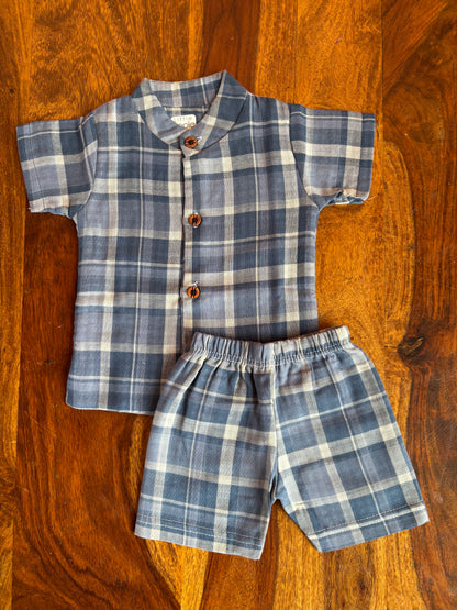 Muslin Chinese Collar Set