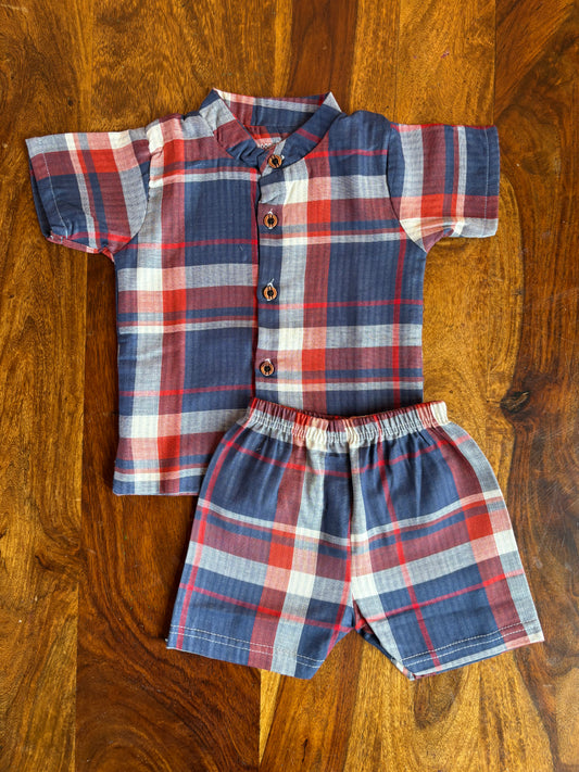 Muslin Chinese Collar Set