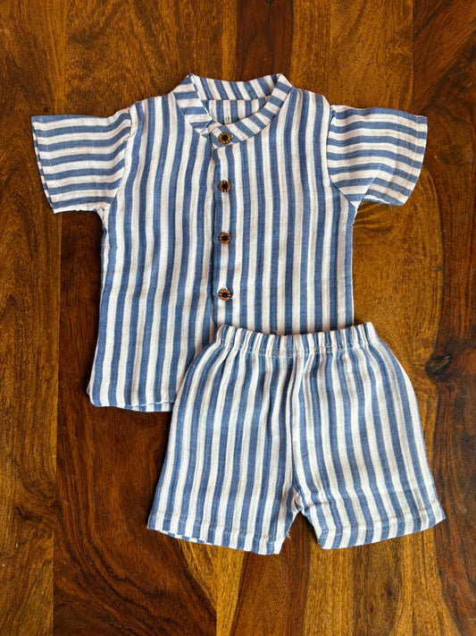 Muslin Chinese Collar Set