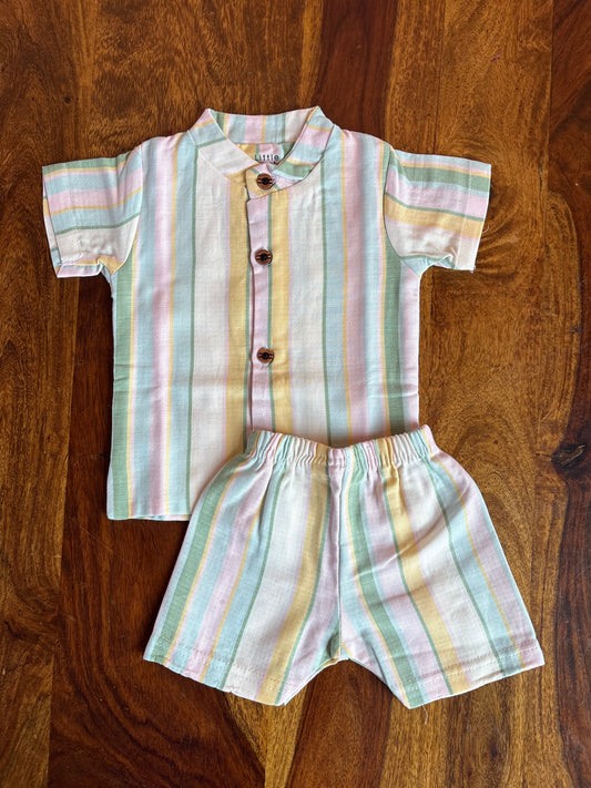 Muslin Chinese Collar Set
