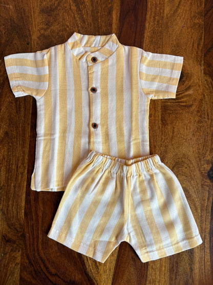 Muslin Chinese Collar Set