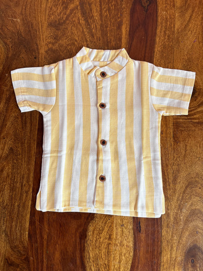Muslin Chinese Collar Set