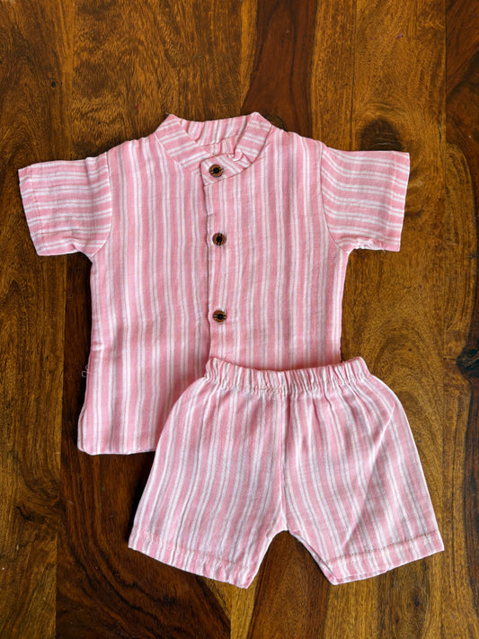 Muslin Chinese Collar Set