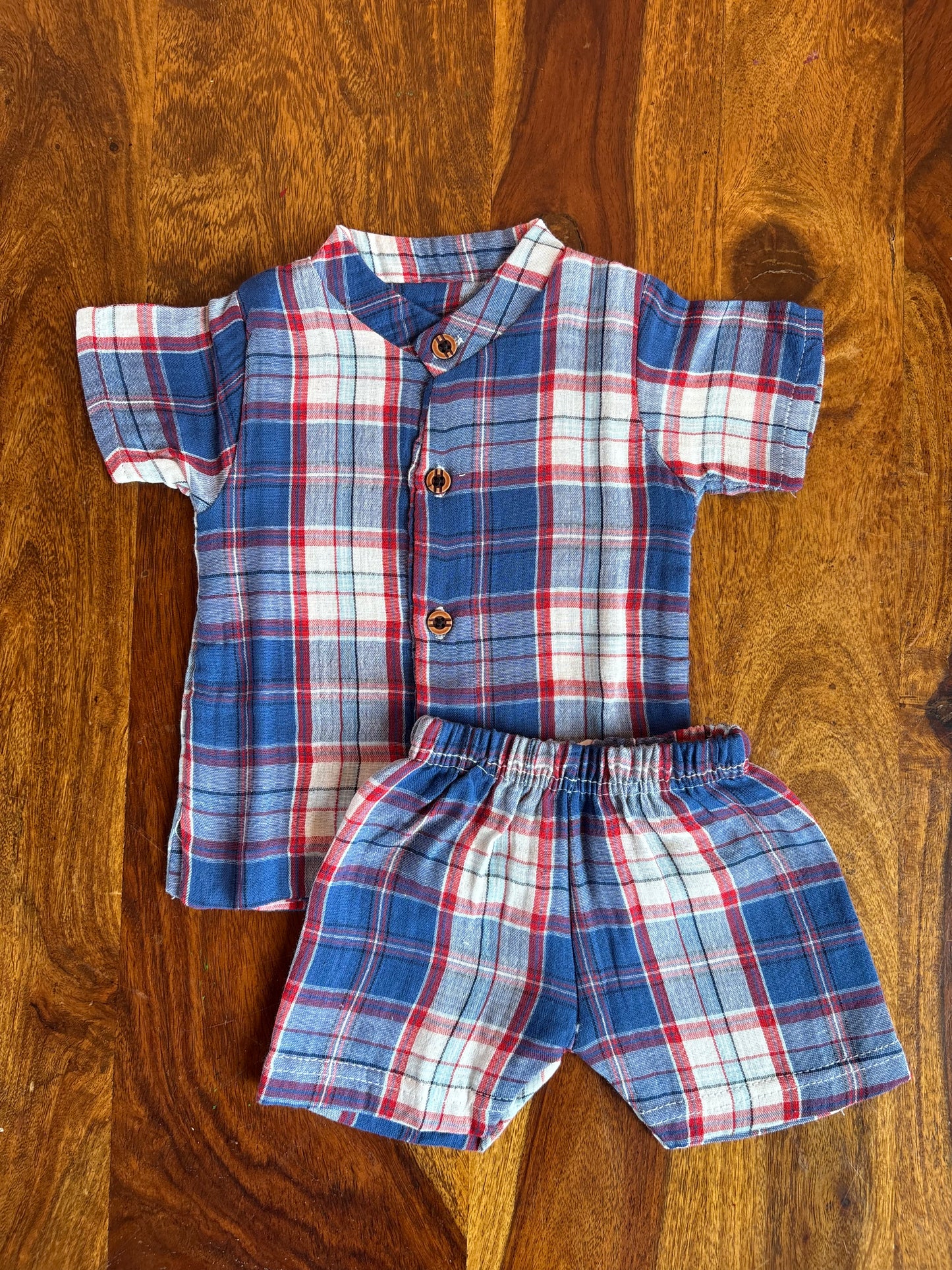 Muslin Chinese Collar Set