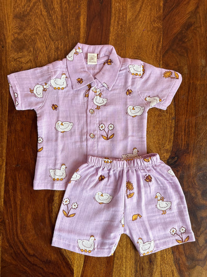 Muslin Collared Co-Ord Set