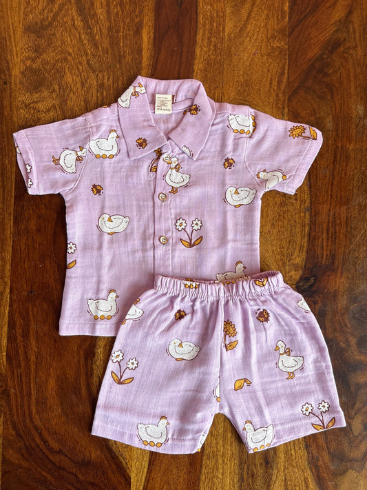 Muslin Collared Co-Ord Set