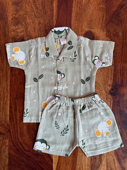 Muslin Collared Co-Ord Set